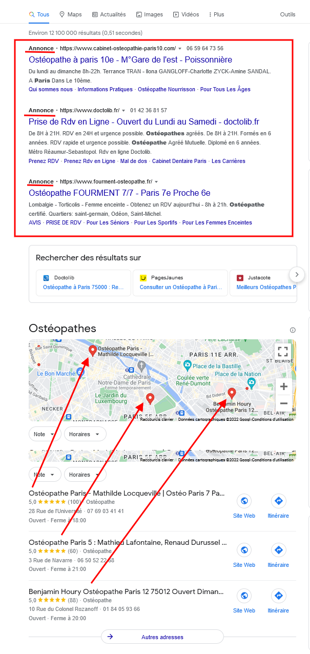 referencement locale avec une page locale Google profile