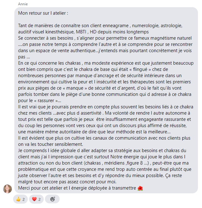 témoignage atelier 3 Avis sur les ateliers d'osez percer