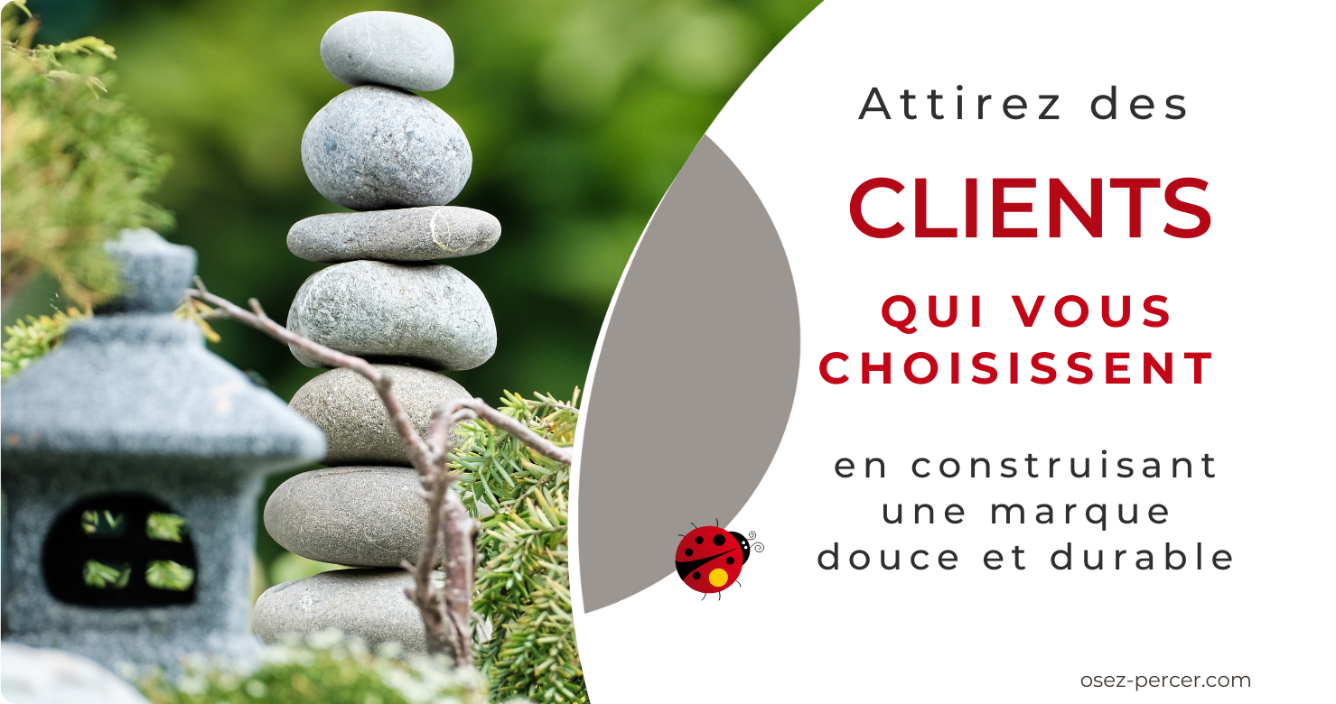 Une marque vibrante, alignée et durable, qui attire les bons clients naturellement — sans devoir jouer un rôle, suivre les “tendances”